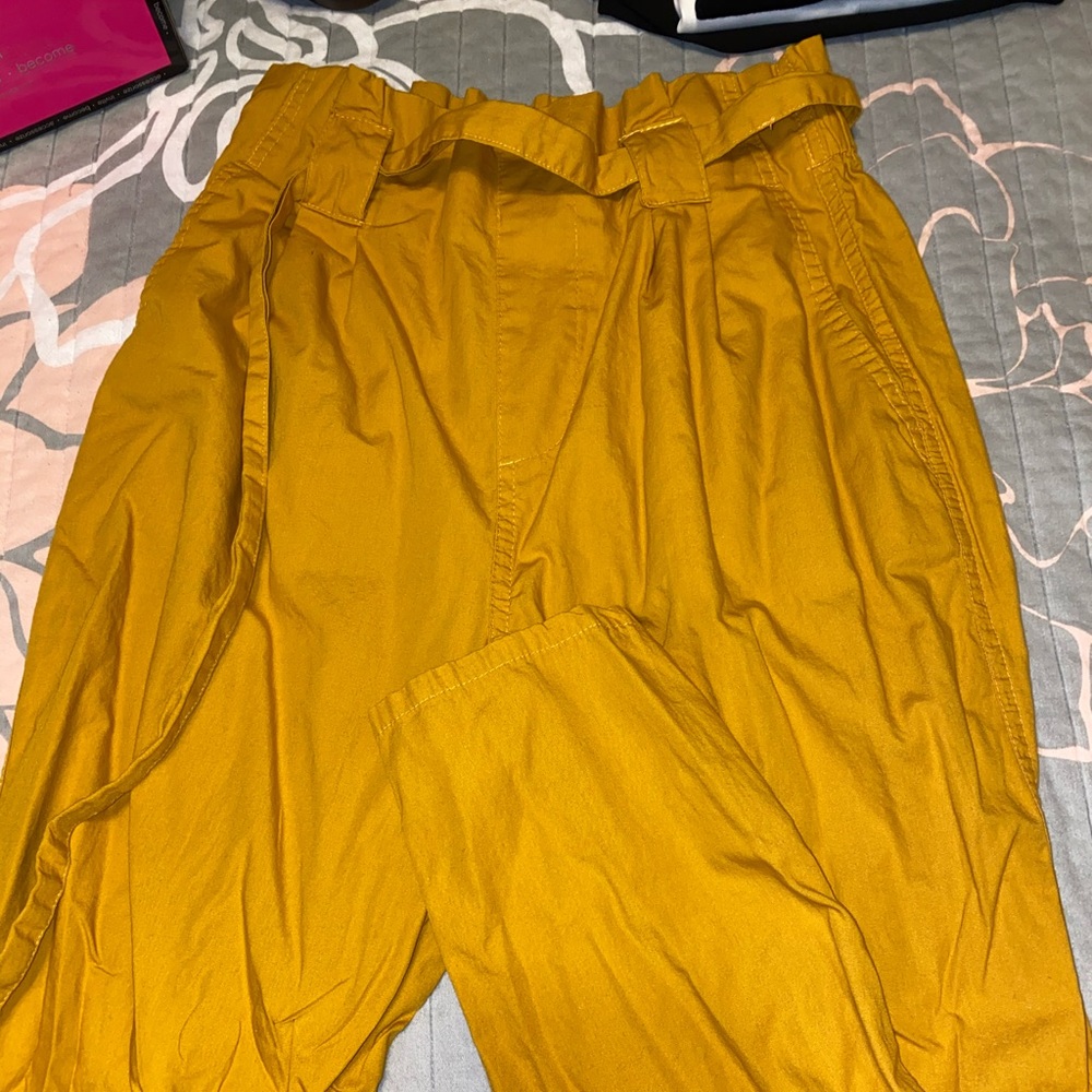 mustard yellow dress pants